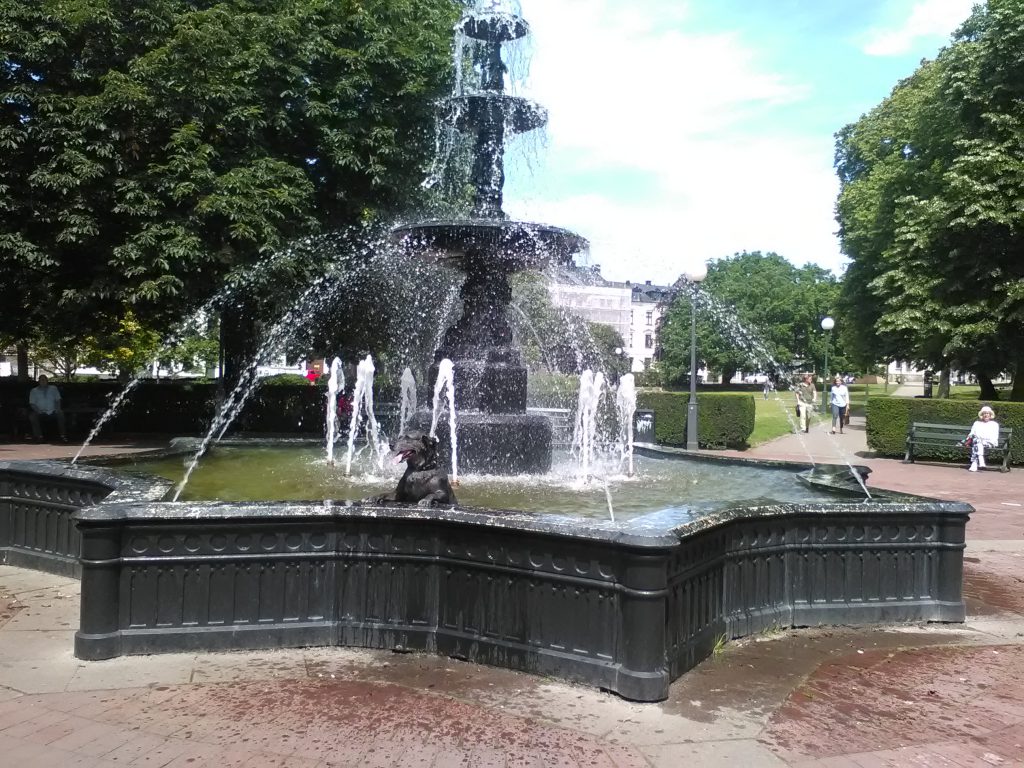 Fontänen i HBG stadspark