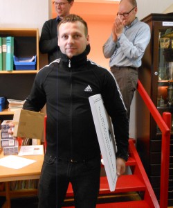 Sejfo Agovic, HASK med sitt rankingpris:ett Stauntonbräde med tillhörande pjäser.