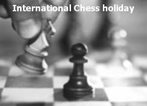 Chess holiday logo